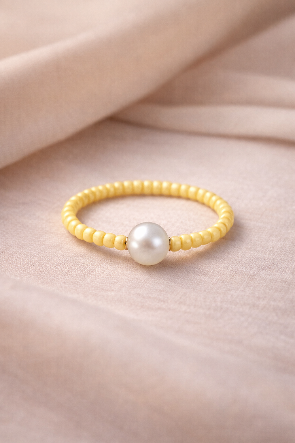 Buttercup Yellow Pearl Ring