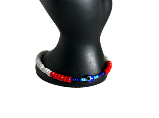 Evil Eye Beaded Bracelet (single)