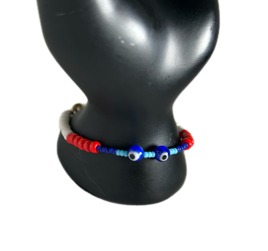 Evil Eye Beaded Bracelet (double)