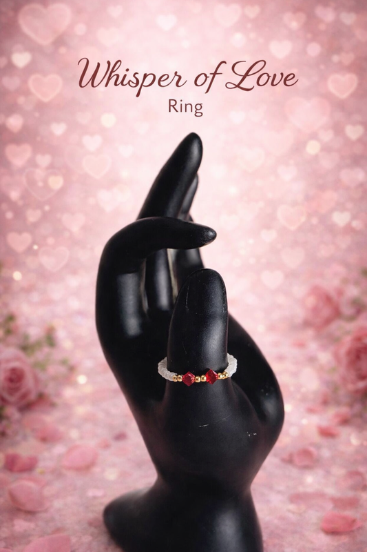 Whisper of Love Ring – Crimson