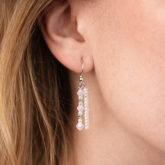 Whispers of Love Earrings – Blush