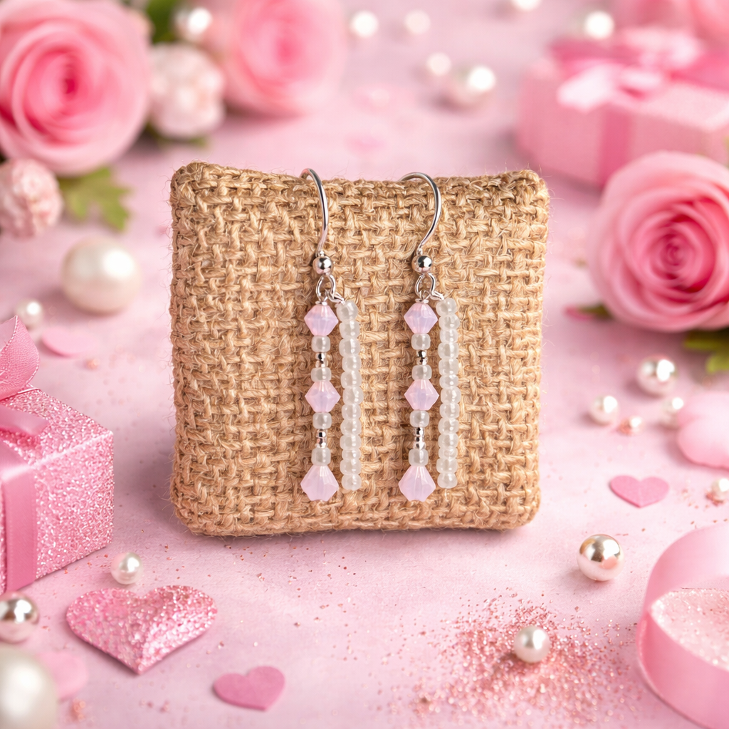 Whispers of Love Earrings – Blush